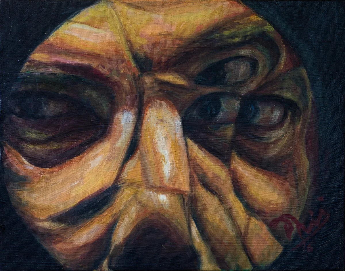 Four Eyes Are Better Than Two (2016), Oil on canvas | 11 x 14 inches.