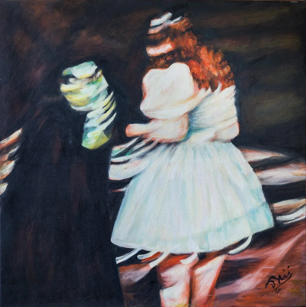 Dorothy and the Witch ( 2017), Oil on canvas | 30 x 30 inches.