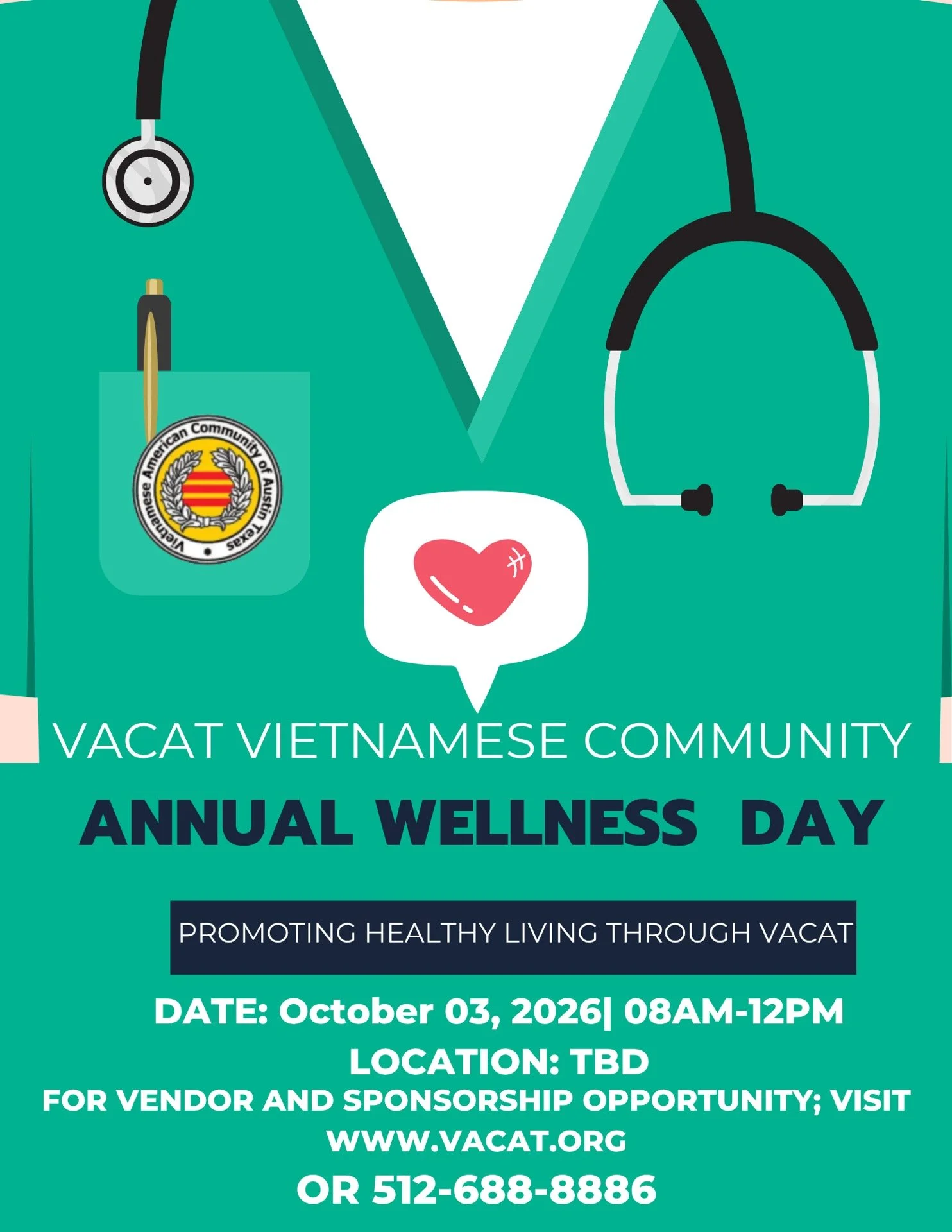 Save The Date for VACAT Annual Wellness Day
