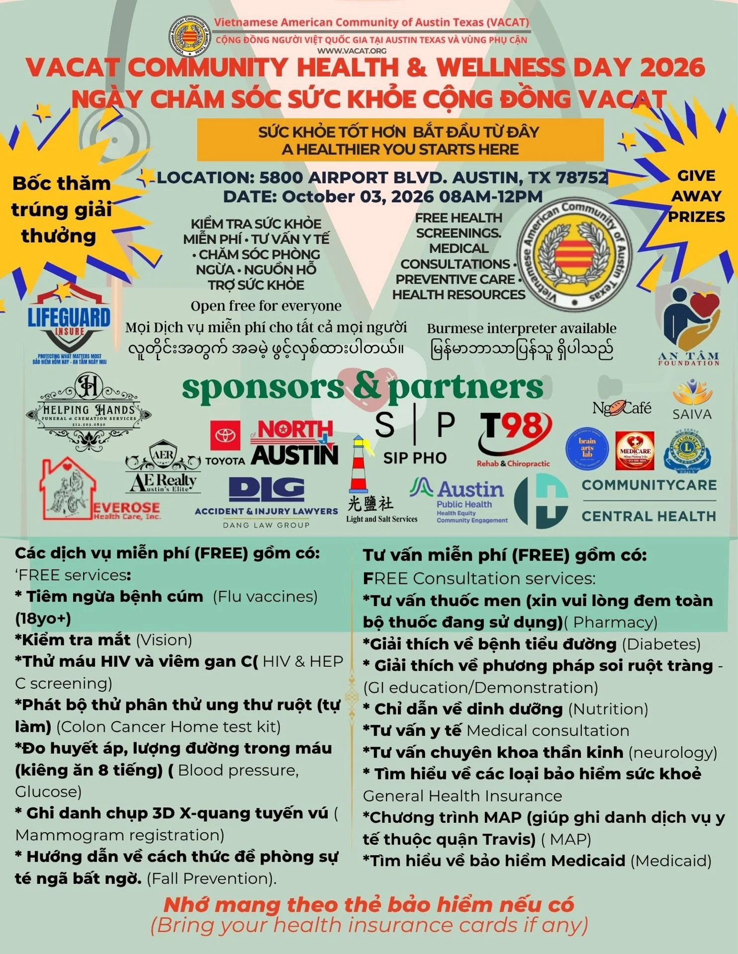 Save The Date for VACAT Annual Wellness Day