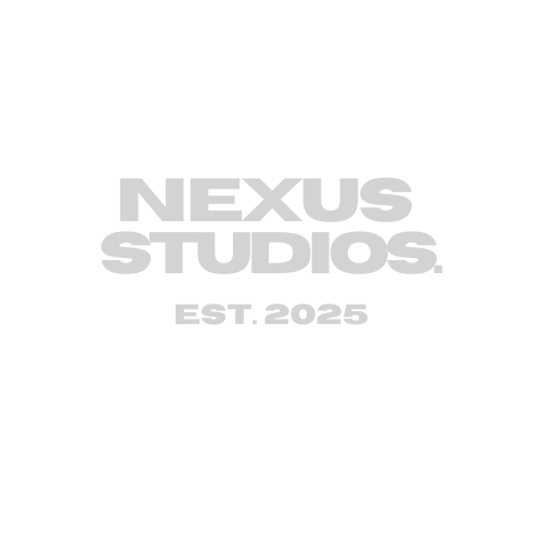 Nexus Studios logo with 'Est. 2025' beneath it, on a white background.