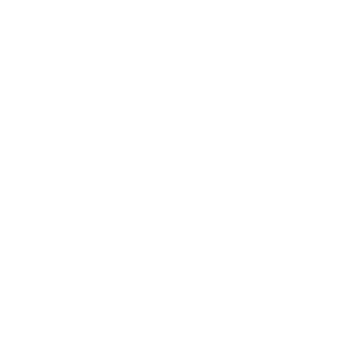 Line drawing of a coffee maker with a cup underneath the spout on a black background.