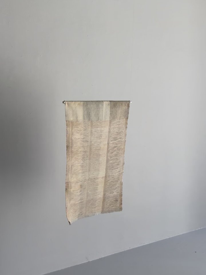 &bull; Roots of Ogham &bull; &ldquo;Sp&eacute;iri&uacute;lacht&rdquo;, Wall hanging. Materials: mohair, lambswool, cotton blends; recycled, bio-cotton, cotton/linen blend. 
Natural dyes: Birch bark, oak leaves, alder cones, rowan leaves. 

&ldquo;Sp&