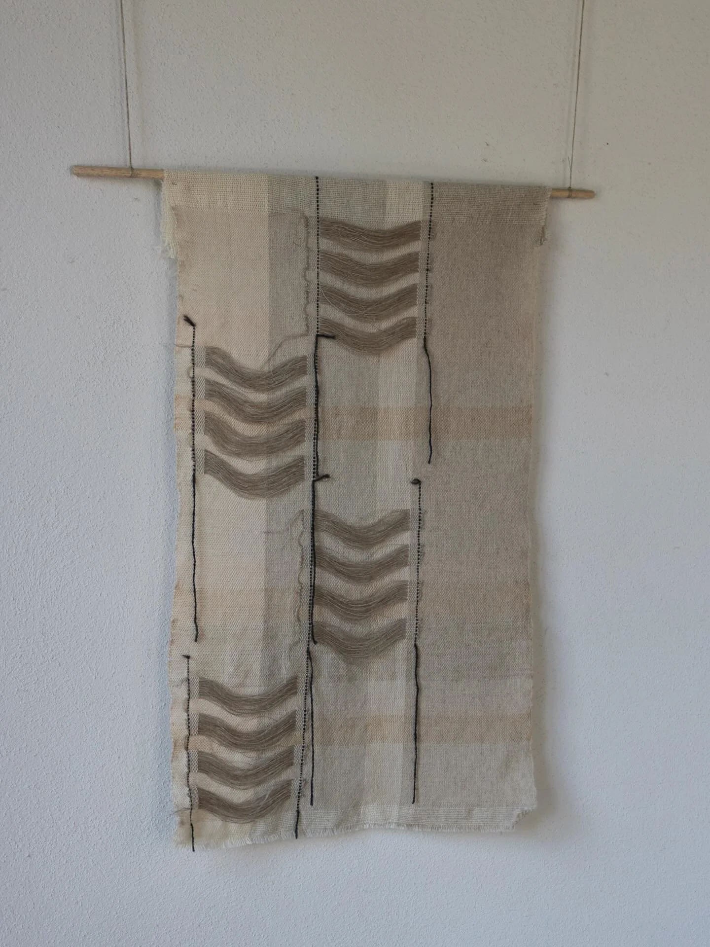 &bull;Roots of Ogham&bull; &ldquo;Luis&rdquo;, Wall hanging 
Materials: linen, cotton, black sheep&rsquo;s wool, lambswool. Natural dyes: Rowan leaves 

&ldquo;Luis&rdquo; 
This handwoven wall-hanging is an ode to Luis, the Rowan tree, the second let