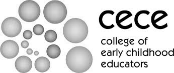 Logo of Cece College of Early Childhood Educators with gray circles and black text.
