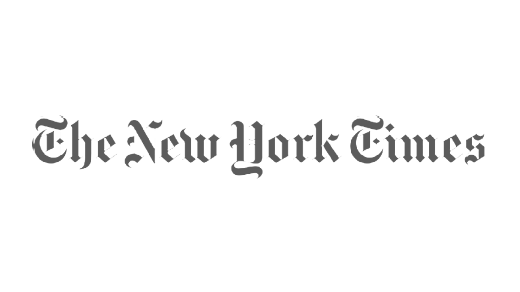 A logo for The New York Times with black background and white text.