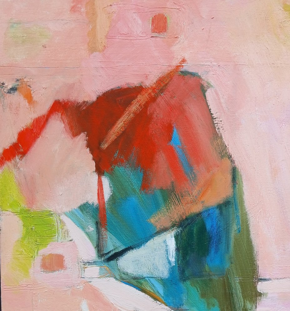 Abstract painting. Beautiful colours with a nod to the master himself, Constable