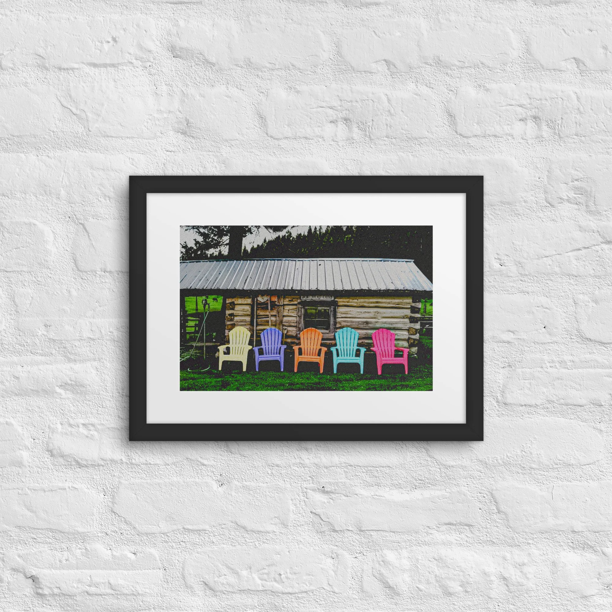 Cabin Chairs Framed poster