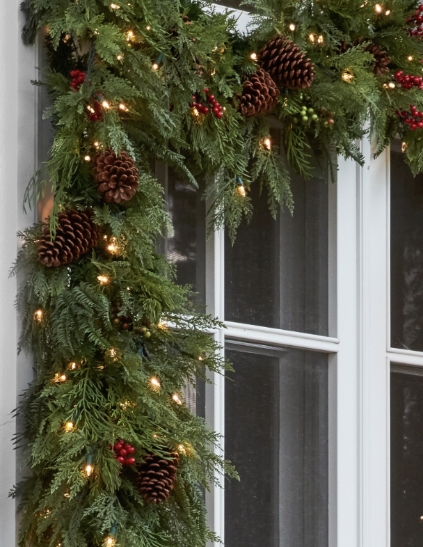 6 ft Garland with Lights (delivered)