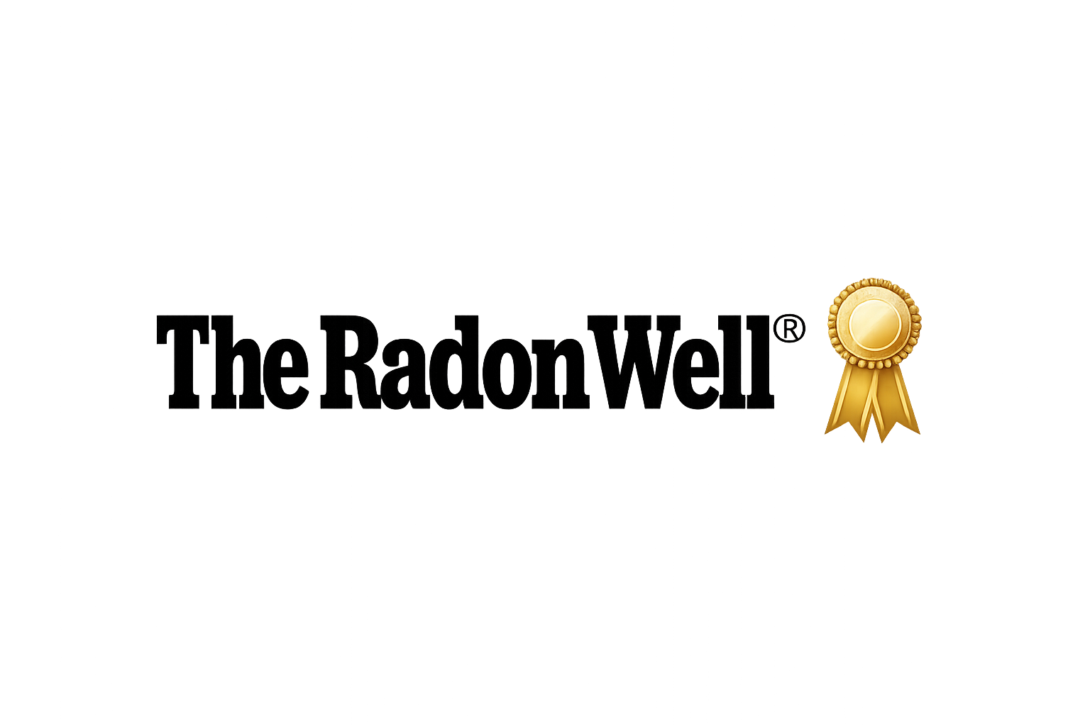 Partially obscured black text with a gold award ribbon on a gradient background