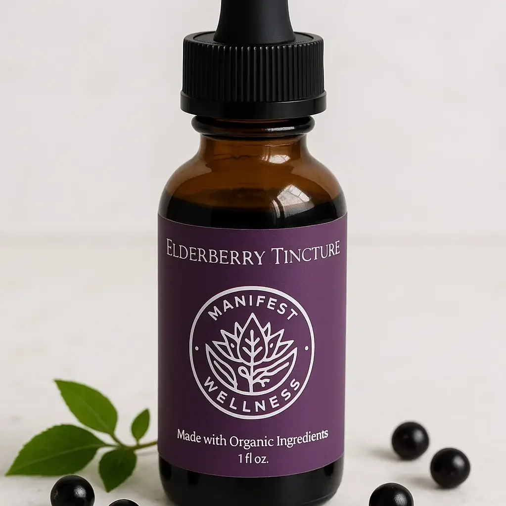 Organic Elderberry Tincture 1 Fl. oz.