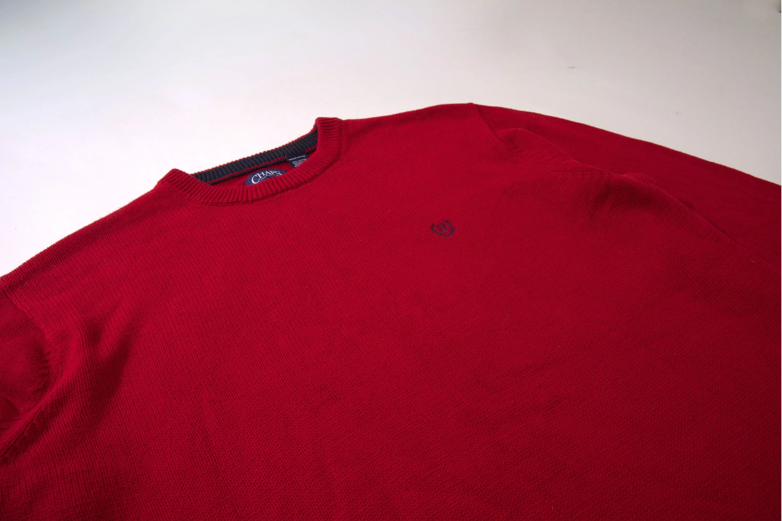 Chaps Red Cotton Crewneck 3XL