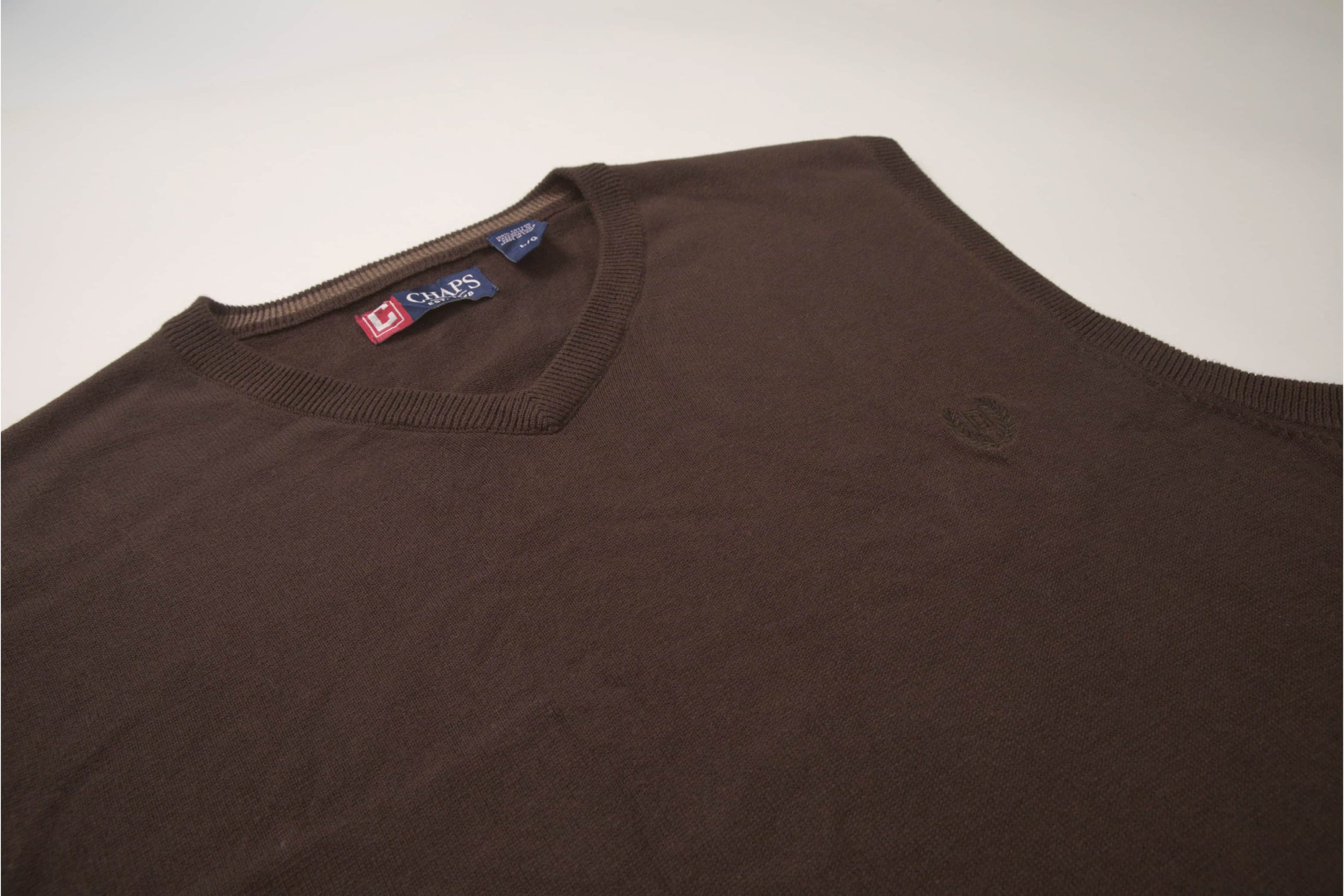 Chaps Brown Knitted Vest Medium