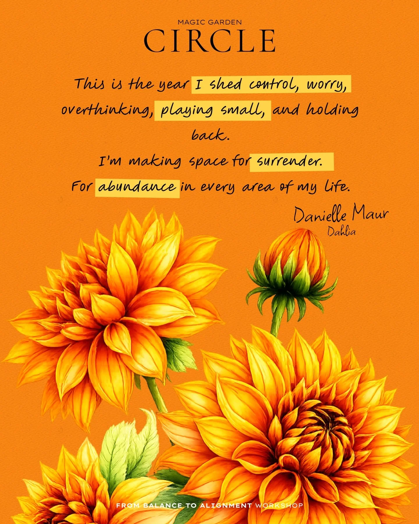 This month inside Magic Garden Circle, we didn&rsquo;t set goals.
We chose flowers 🌺🌻🌼🌹🪻🪷

Not because it&rsquo;s cute &mdash;but because symbols bypass the mind and land in the body.

Each woman chose a flower that represents who she is becomi