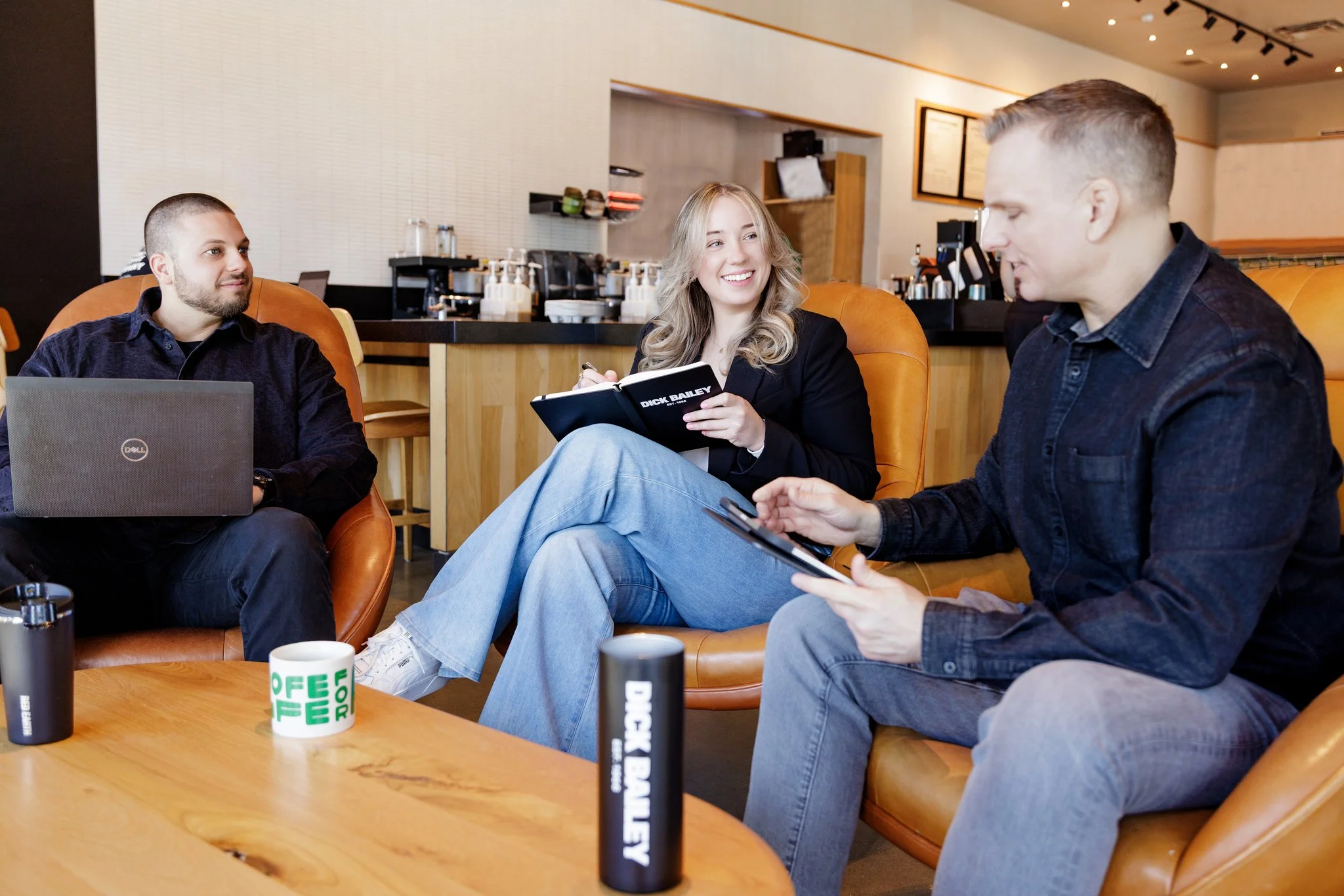 Dick Bailey Service appellate team meeting with Jon, Bill, and Nikki