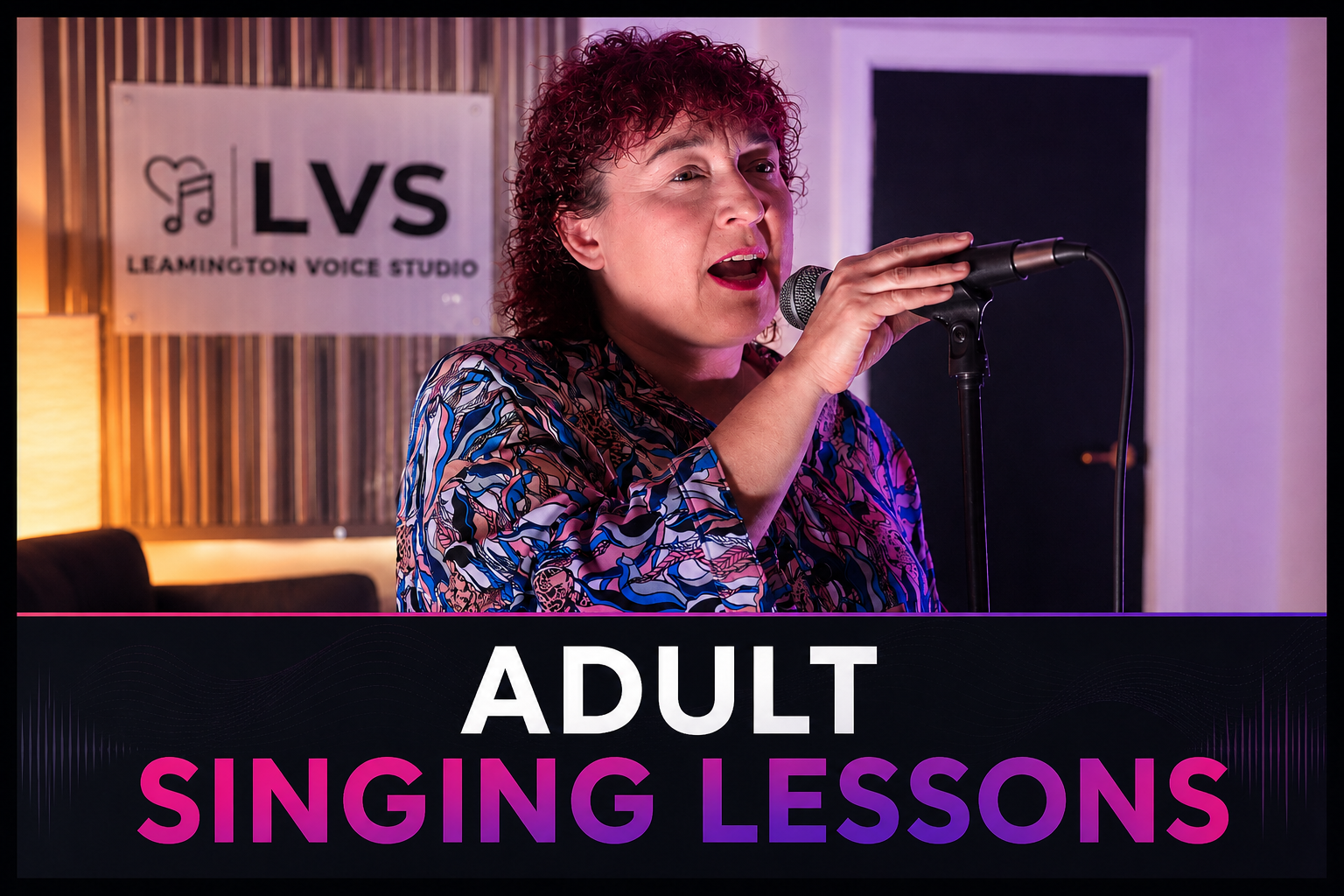 Adult singing lessons and professional vocal coaching in Leamington Spa.
