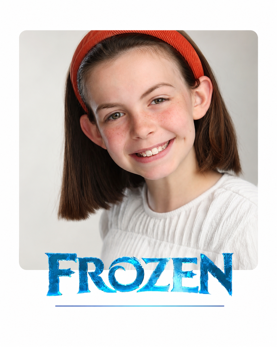 Leamington Voice Studio student celebrates being cast as Anna in Frozen.
