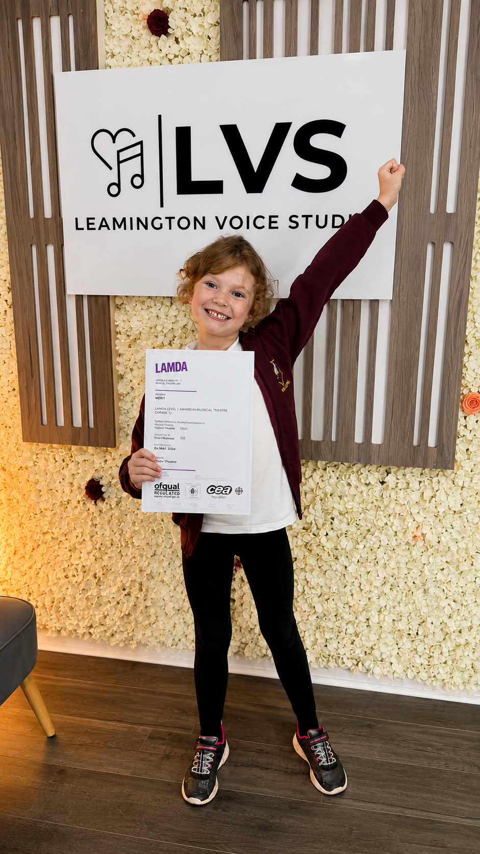 LAMDA Exam success for a Leamington Voice Studio student.