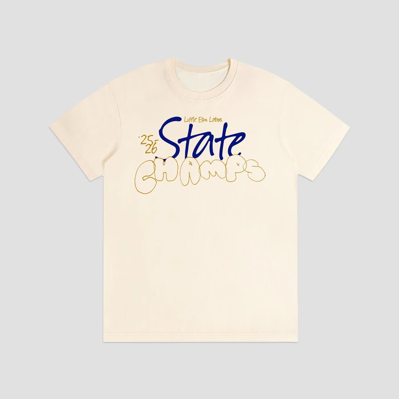 LE State Champs Tee Cream - Front.jpg