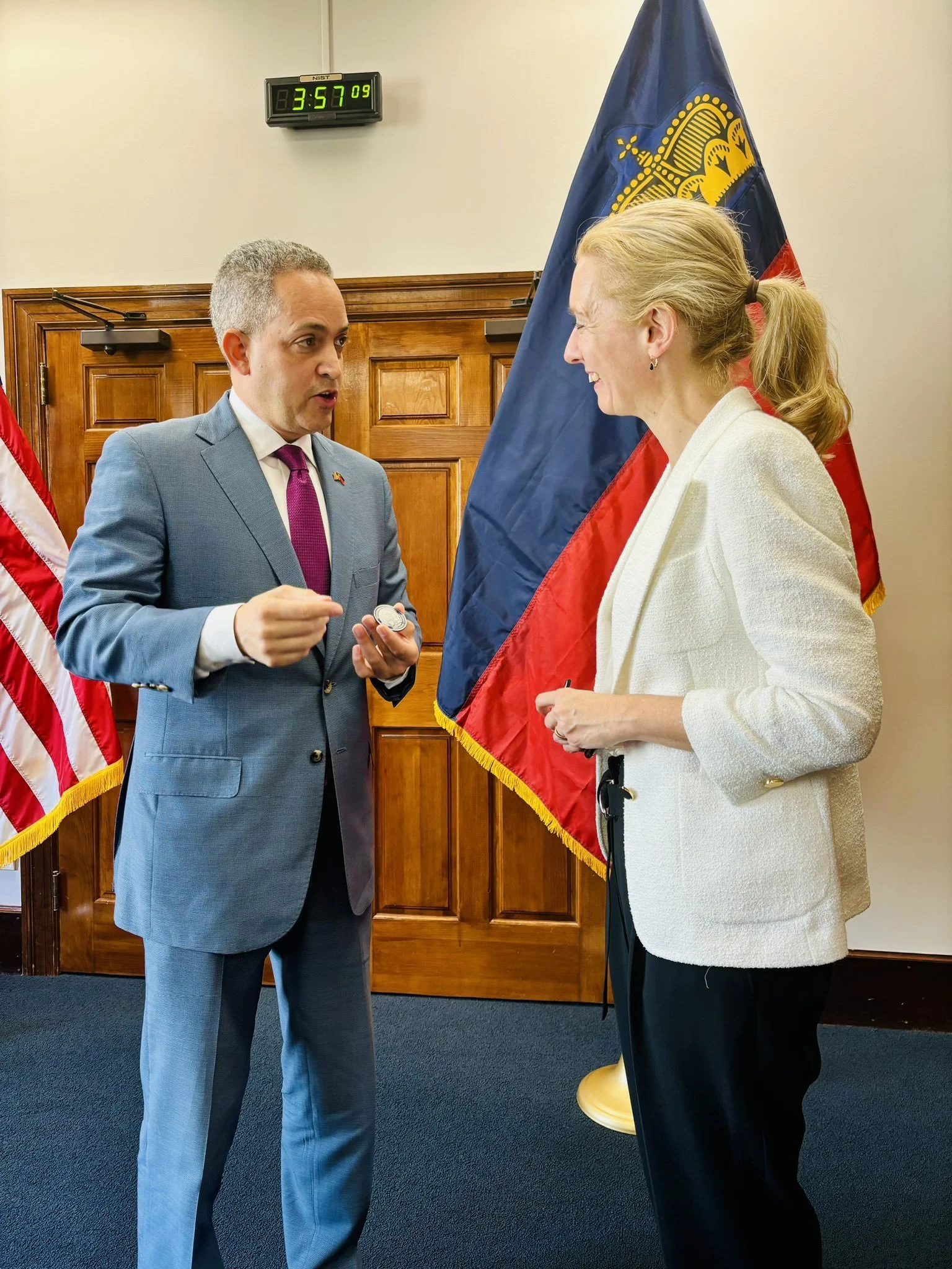 Liechtenstein’s Deputy Prime Minister Sabine Monauni Visits the United States