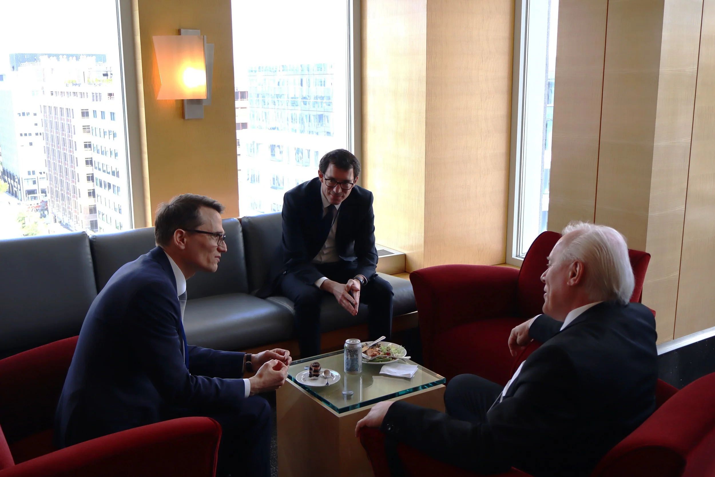  From Left to Right: Martin Schlegel, (President of the Swiss National Bank), Amb. Georg Sparber, Mario Gassner (FMA CEO) 