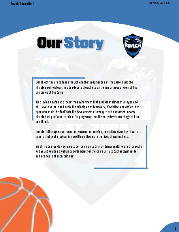 Parents Manual | Our Story  