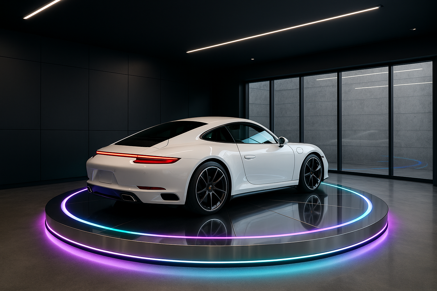 ROTATING CAR PLATFORM SIGNATURE