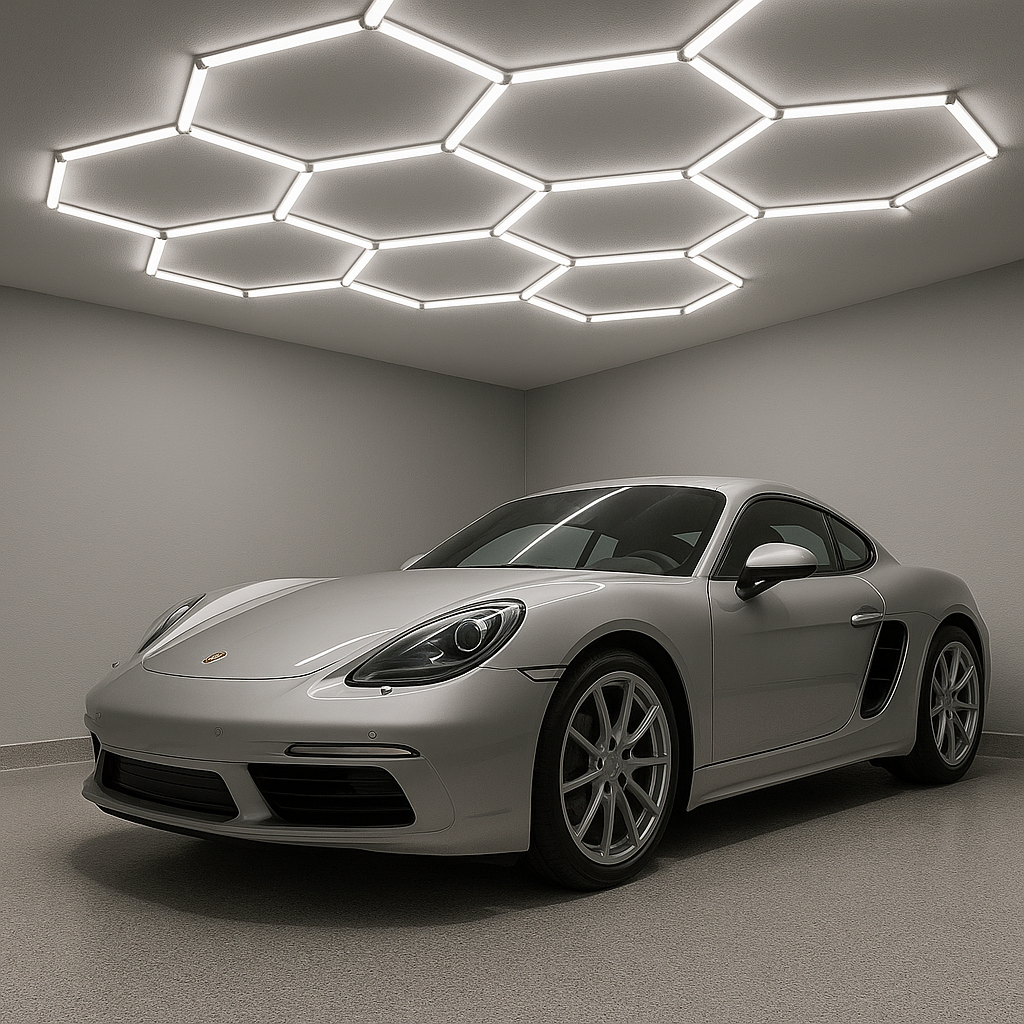 LED HEXAGON LIGHTING SILVER