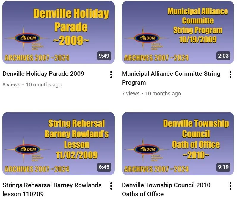 YouTube Archives Page