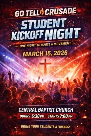 Go Tell Crusade Student Kickoff Night