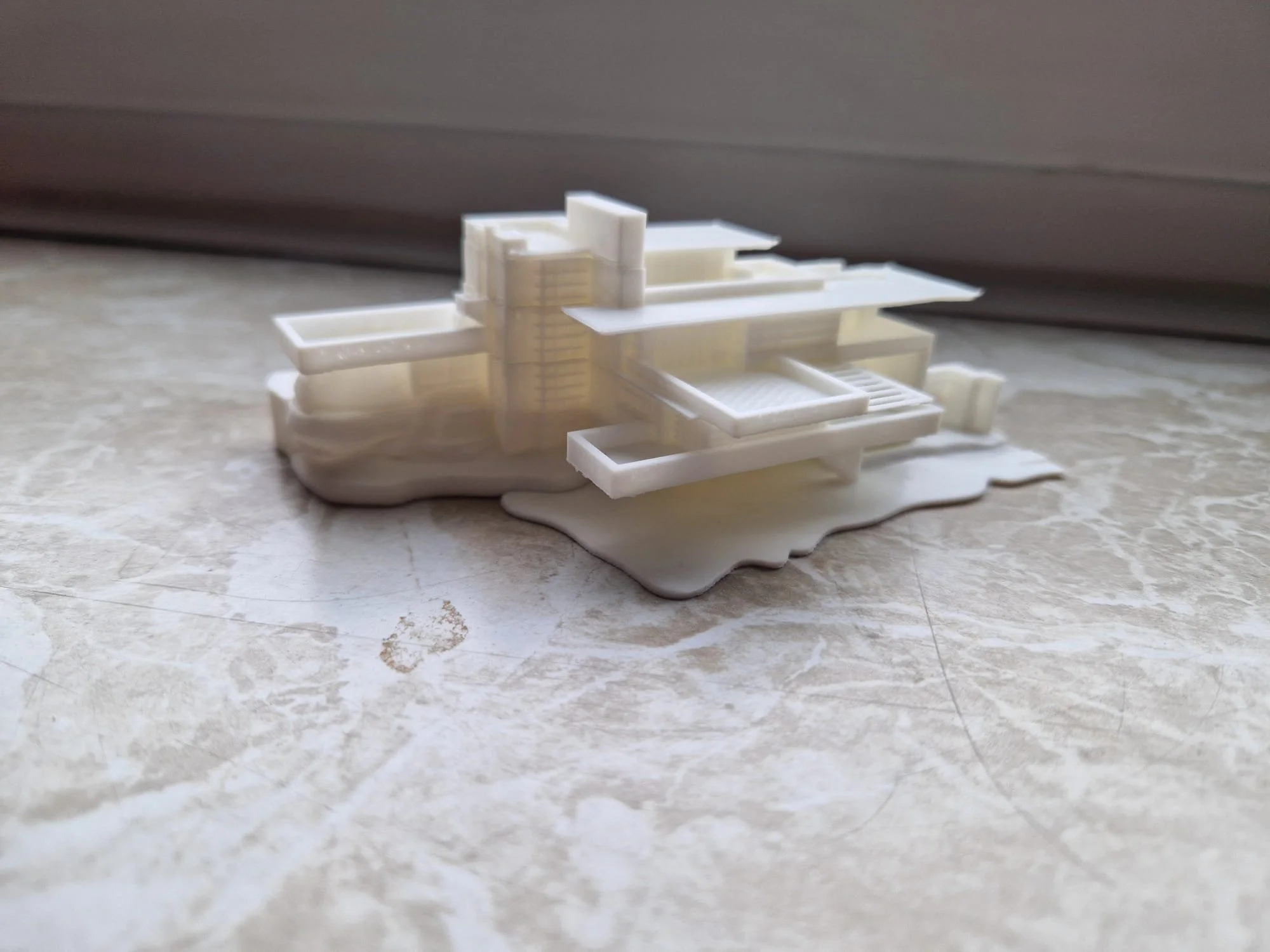 3d-druck des fallingwater hauses von Frank Lloys Wright