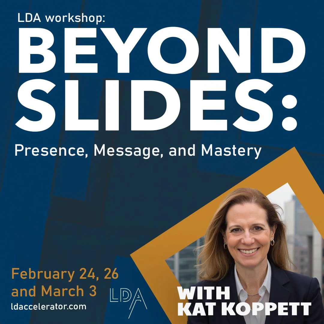 Beyond Slides: Presence, Message, and Mastery.