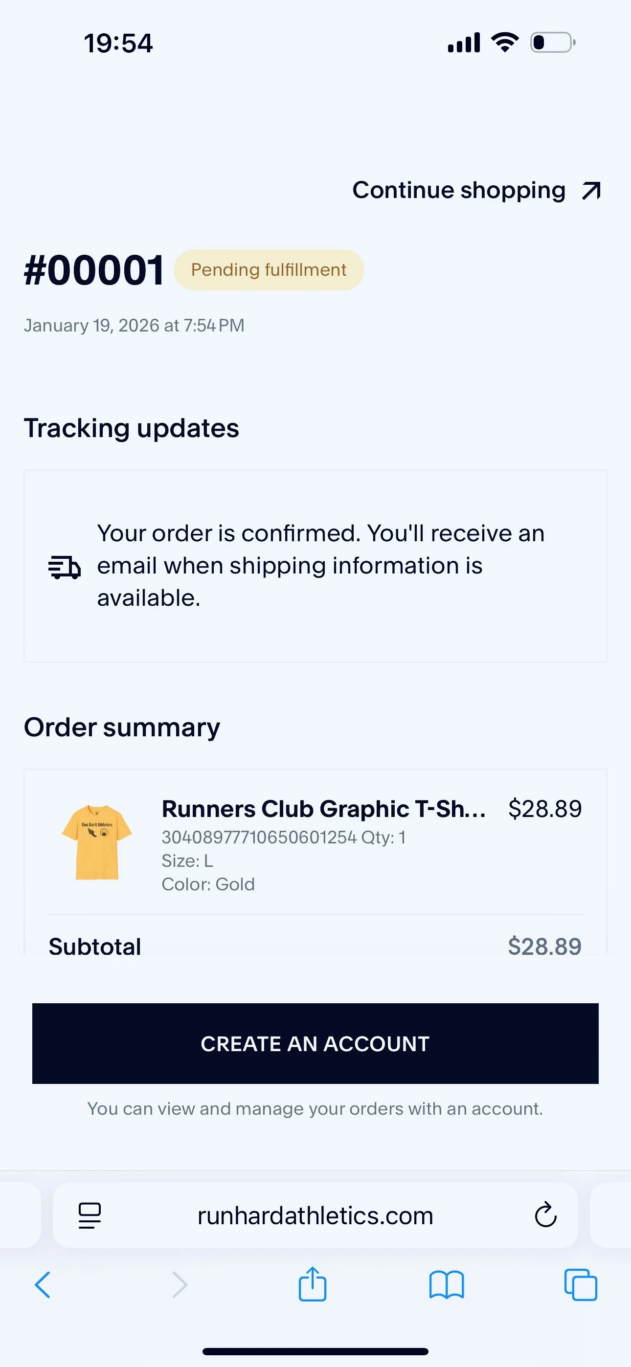 History is made! The First Official Buy