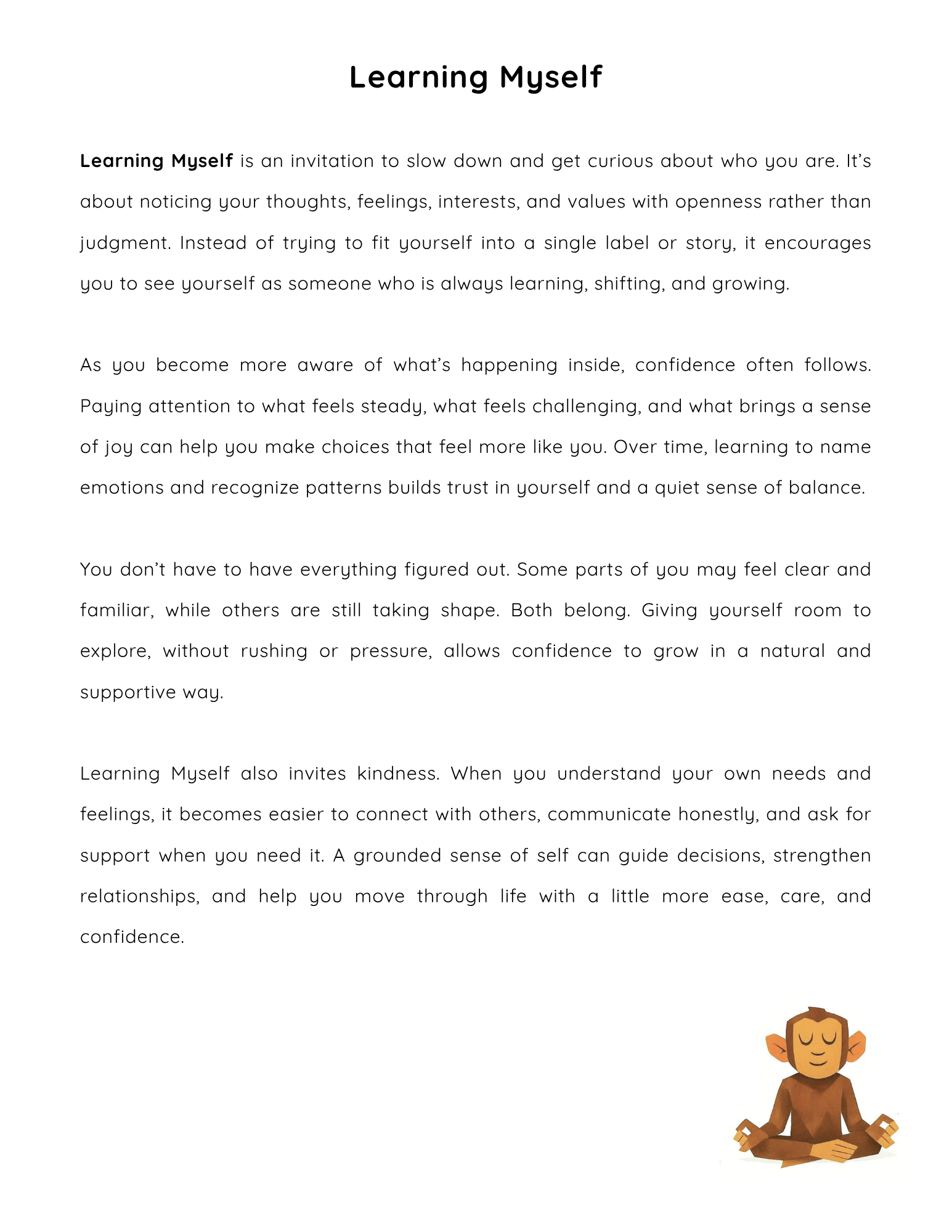 Description on what it means to learn yourself. What is self-awareness and how do you achieve it?