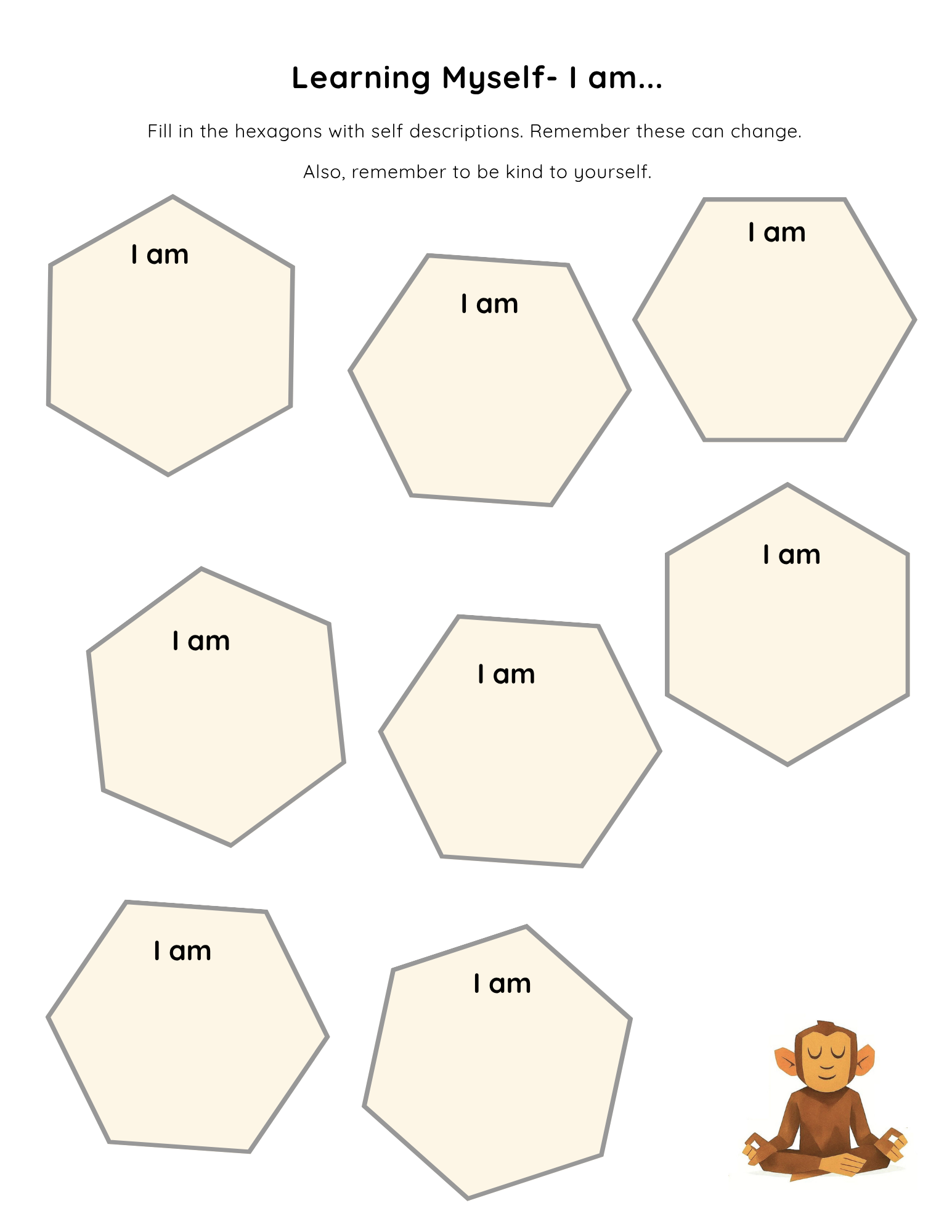 Affirmations you or your child can write and repeat. Who are you?
