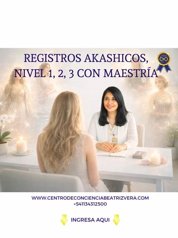 REGISTROS AKASHICOS NIVEL 1, 2, 3 CON MAESTRÍA