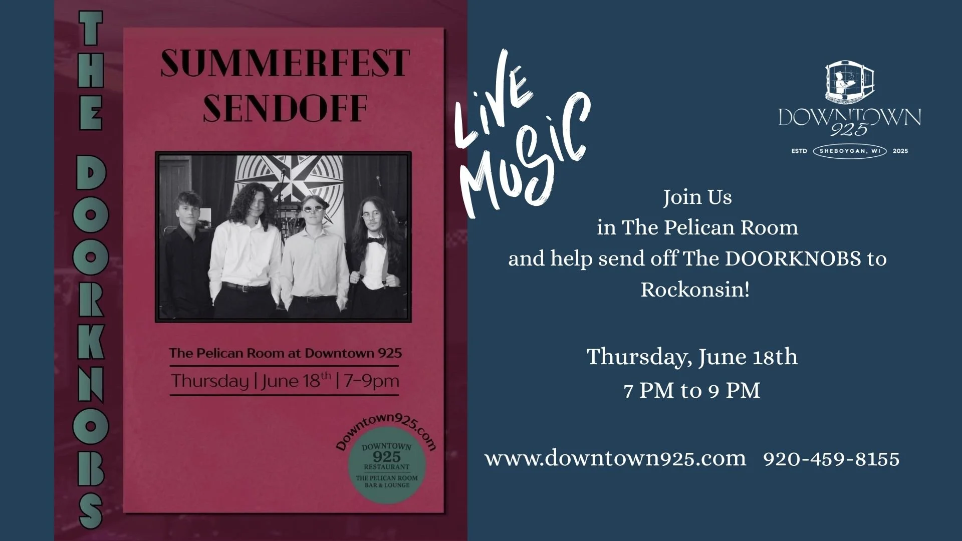 The DOORKNOBS Summerfest Send-Off