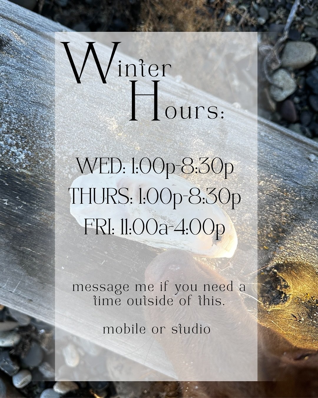 Winter has always been a time of reset for me. When I worked a seasonal job in Montana, my hours slowed down during the winter months. It gave me time for hobbies, trying something new, spending days in the mountains, enjoying the snow, watching hock