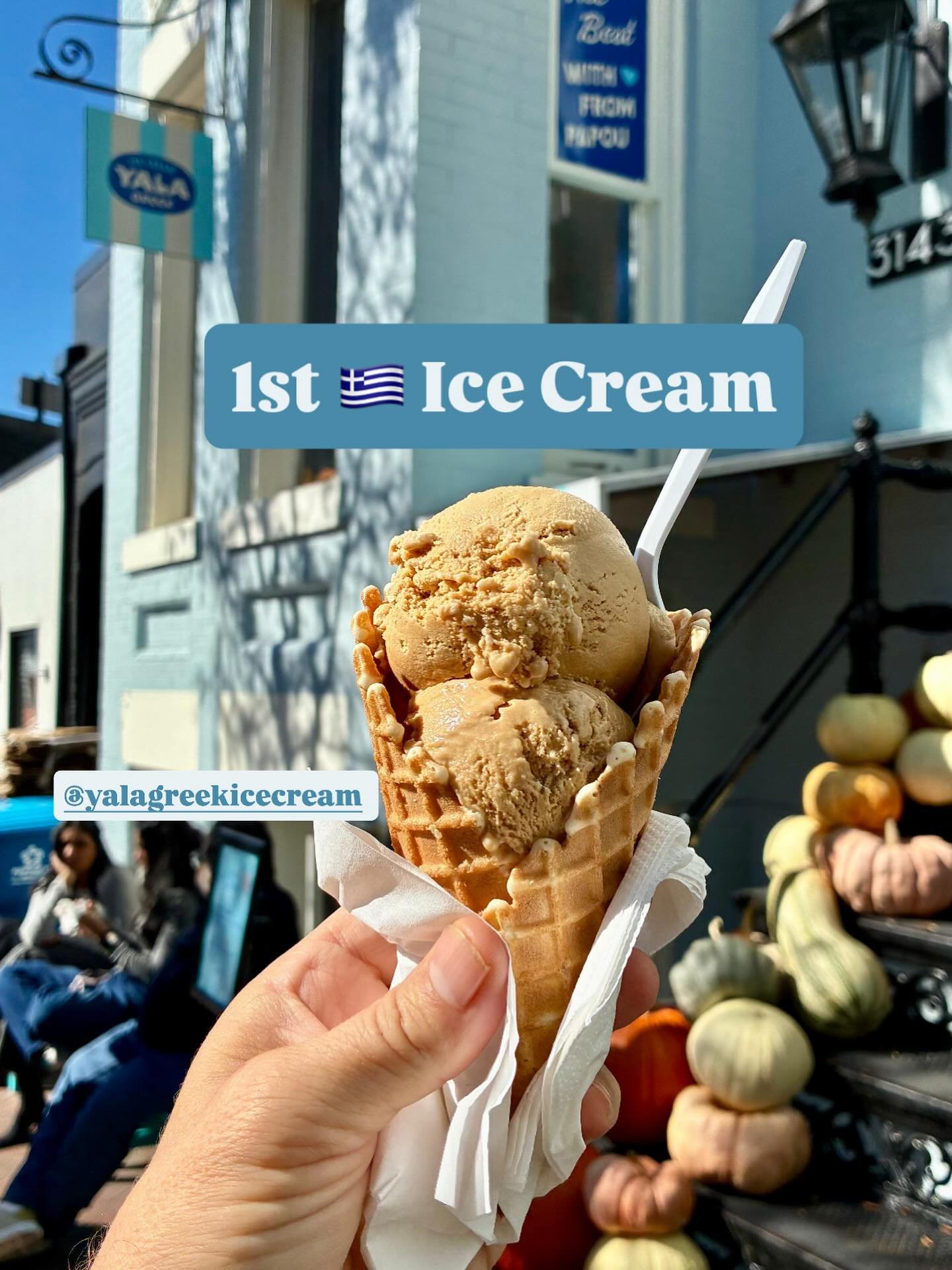 Thanks to @yalagreekicecream in Georgetown, D.C for  an 🍦innovation to celebrate. @yala is &lsquo;the ice cream that loves you back&rsquo;, an authentic and &lsquo;joyful&rsquo; Greek ice cream made with  A2 milk, which was a new one to me. A2  is  