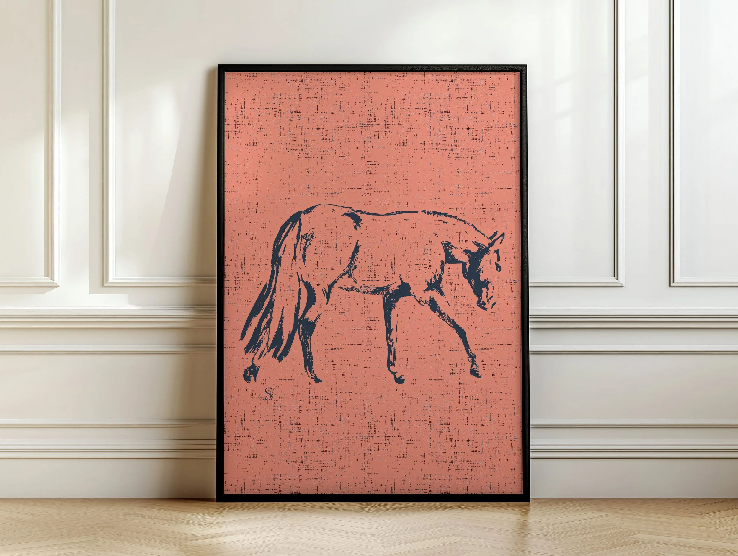 pleasure horse coral 8x10