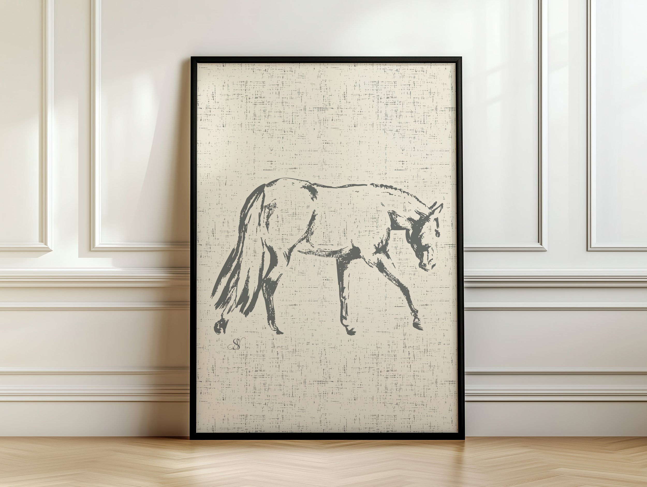 pleasure horse green 11x14