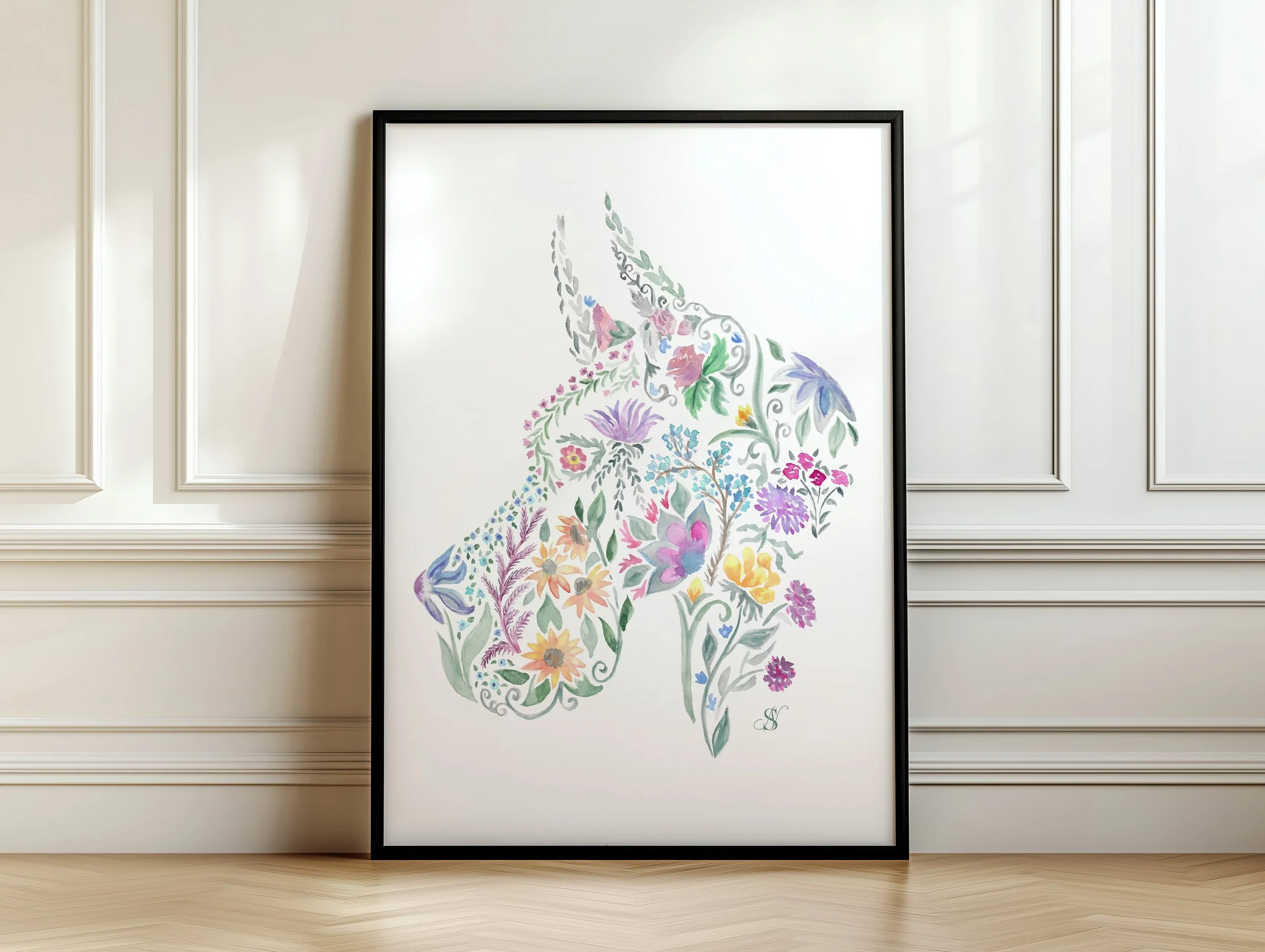 wc flower  greatdane 8x10