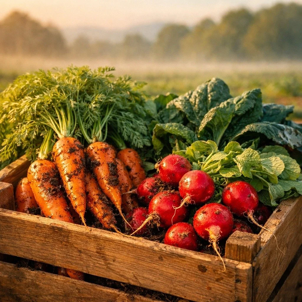 Good health starts way before the kitchen: it starts in the dirt. 🌱

The soil-to-gut connection is simple: vibrant, nutrient-dense soil produces food that truly nourishes your body. At Sunset Farmstead, we work in harmony with nature to build health