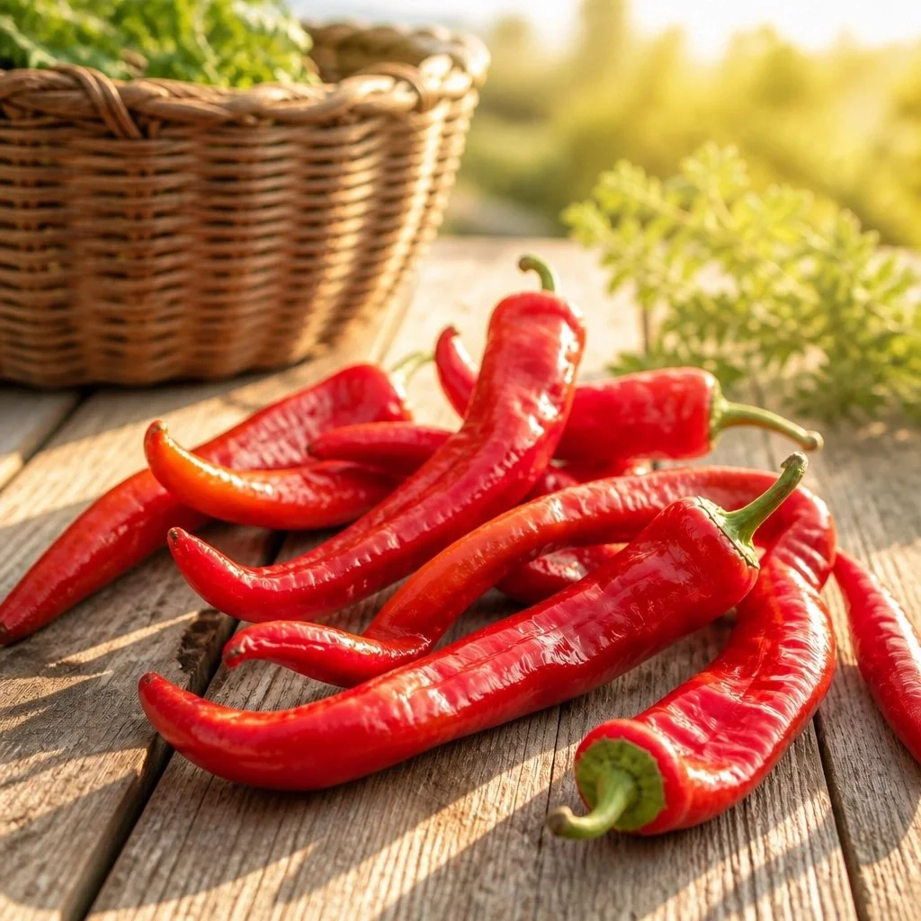 This one&rsquo;s for you, #TeamPepper! 🌶️ 

From the hills of Italy in 1887 to our fields here in Macon County, the journey of the Jimmy Nardello pepper is a true legacy. 🌶️🇮🇹

Giuseppe and Angela Nardiello brought these seeds from Basilicata to 