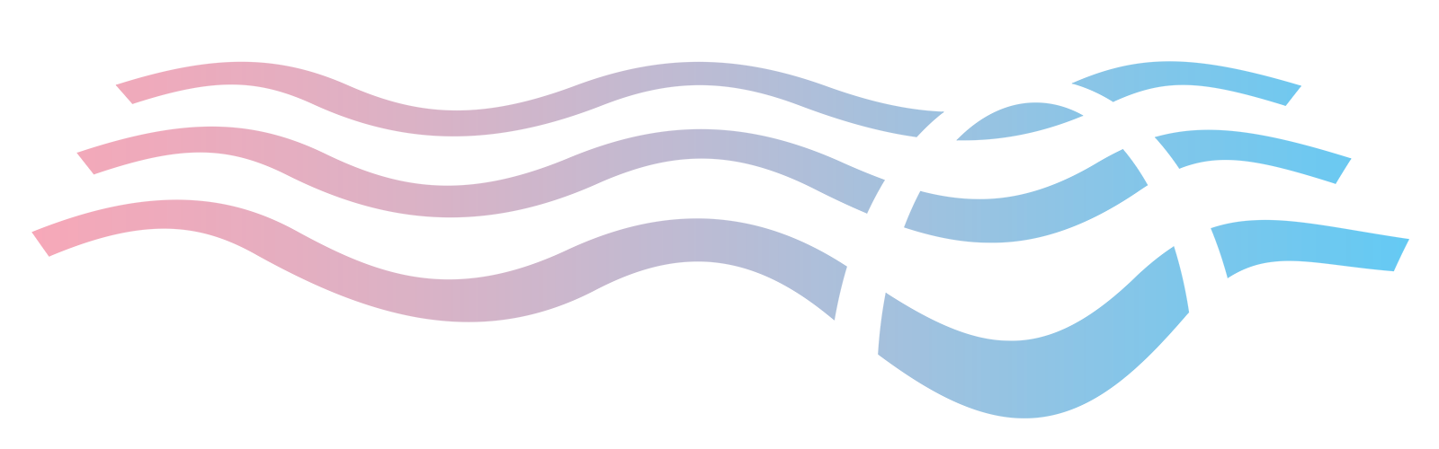 Abstract watercolor background with pink and blue gradient