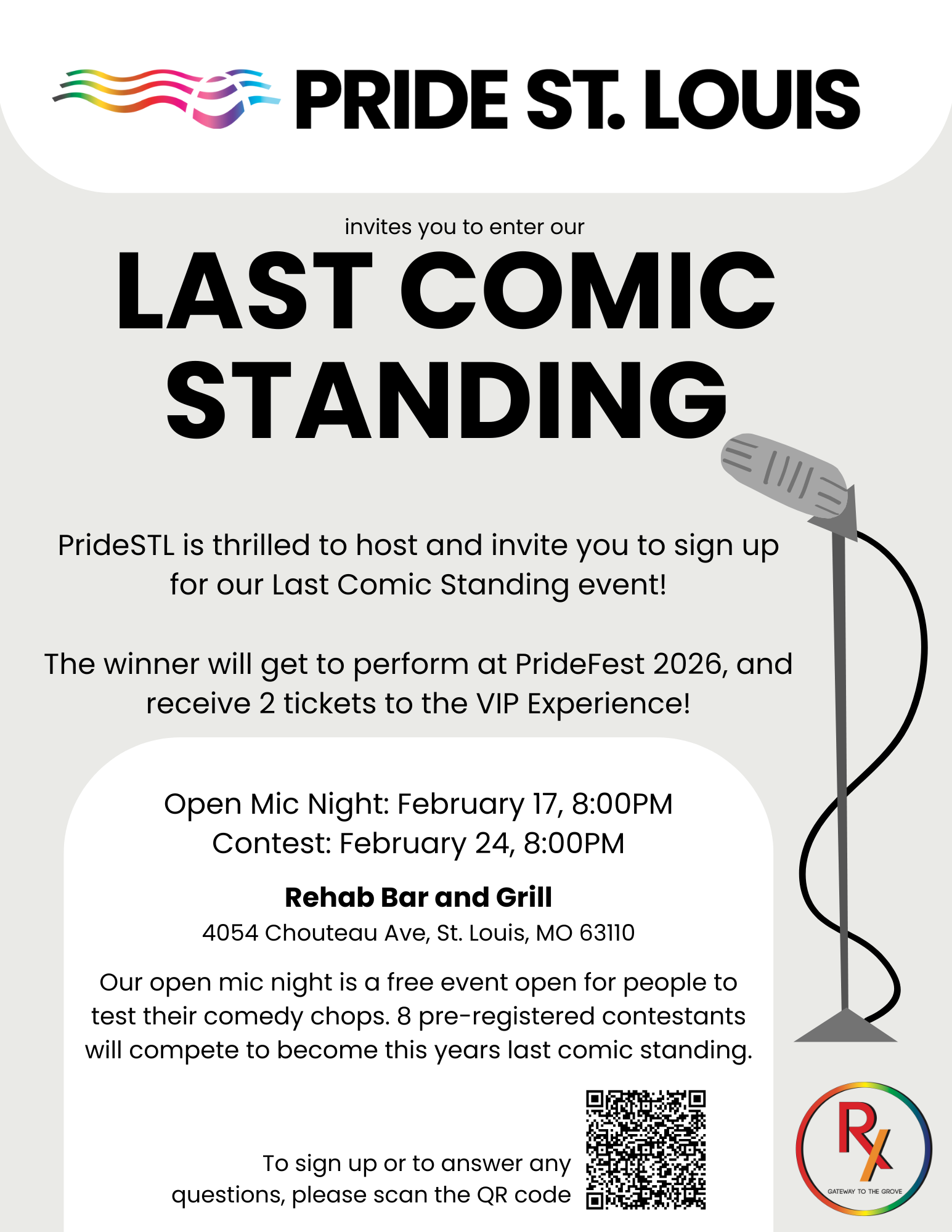 Pride St. Louis Last Comic Standing Open Mic Night