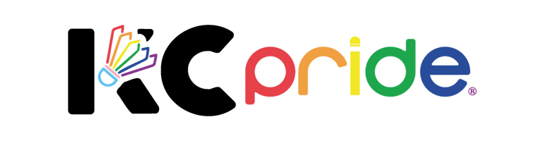 Colorful rainbow and soundwave logo