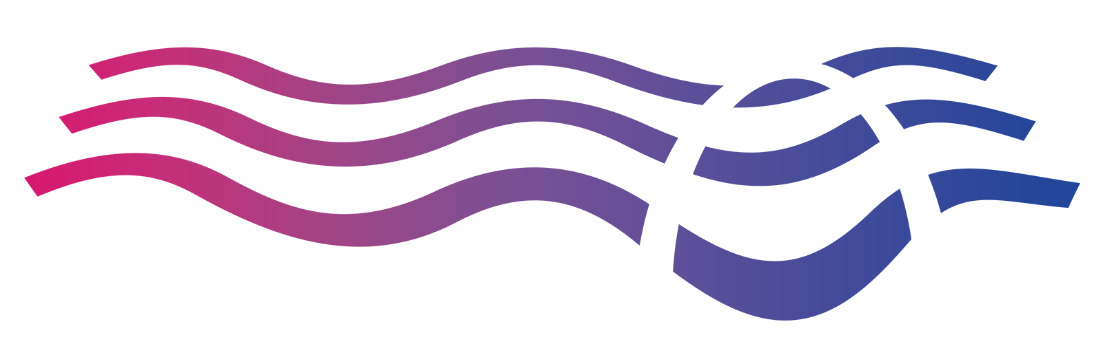 Colorful abstract logo with pink and blue gradient waves and the word 'SaaStr' in bold letters.