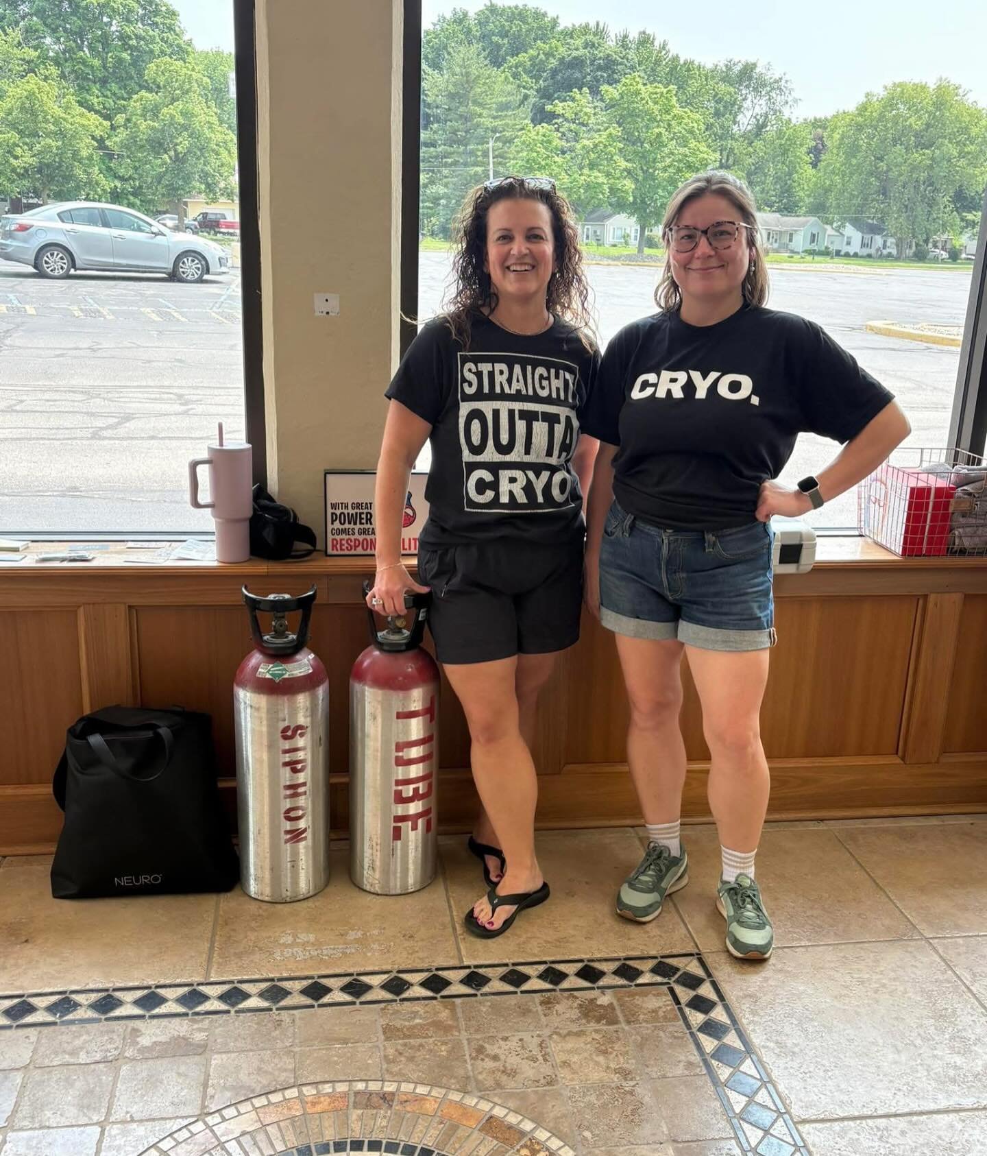 Come by IP to get Cryo fixed! Feels amazing on sore, tight and irritated muscles! These ladies will be here until 6pm! Oooh &amp; this is a complimentary service today for being a part of the IP fam! BIG thanks to 212 salon and spa!!!