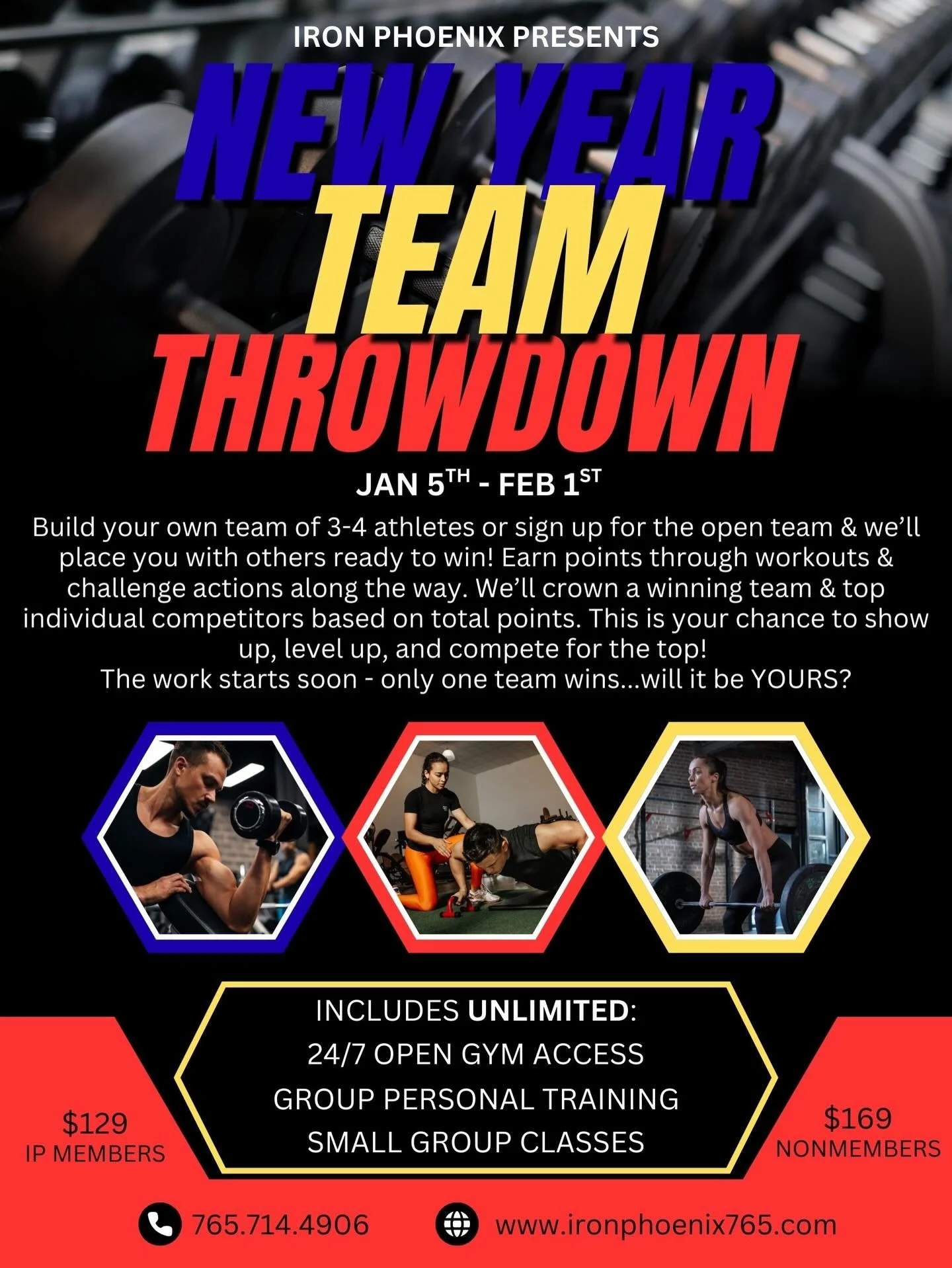 If you&rsquo;ve been waiting for a sign to finally get back on track&hellip; this is it!!

Our New Year Team Throwdown is designed to help you stay consistent, feel supported, and actually enjoy the process. Whether you bring your own crew or join ou